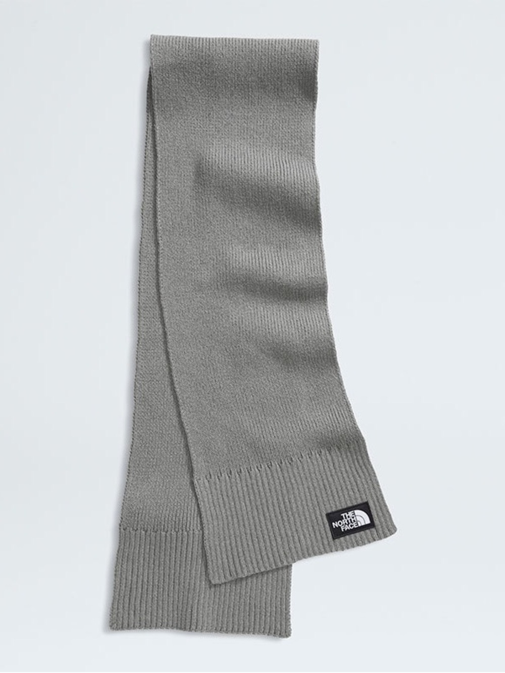 NWT The North Face TNF Logo Box Scarf In Grey